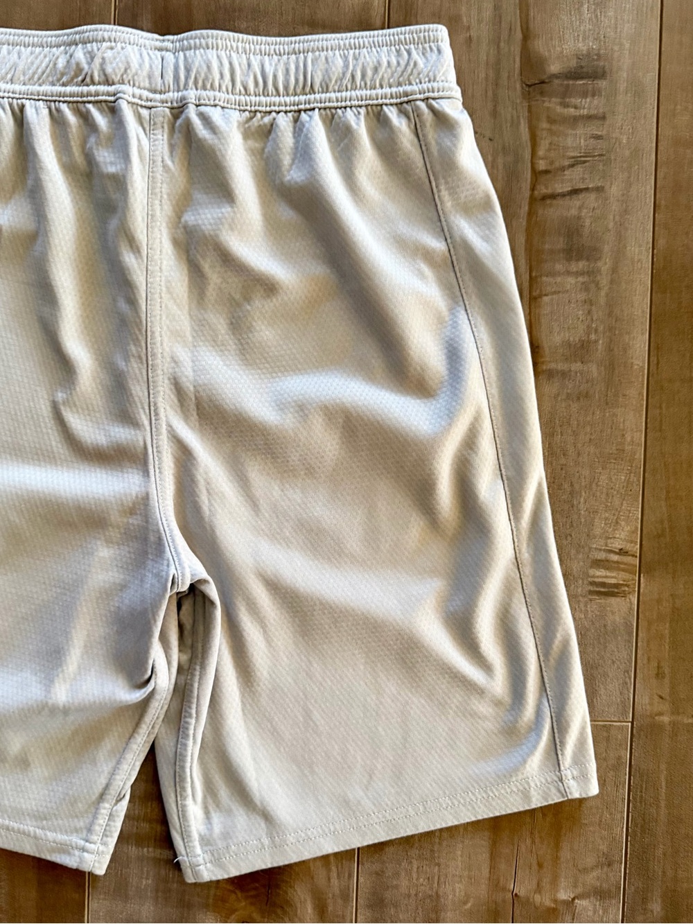 All In Motion Active Gray Drawstring Training Shorts with Pockets - Picture 9 of 12